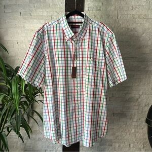 Emidio Tucci El Corte Ingles Rainbow Plaid Shirt New with Tags Size XL